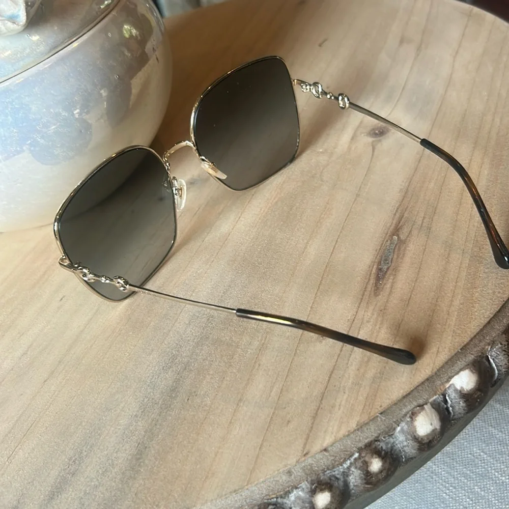 Gucci Horsebit Square-Framed Sunglasses